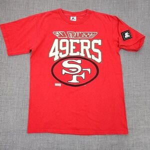 Vintage NFL San Francisco 49ers Starter Single Stitch Tee Shirt. USA Made Medium